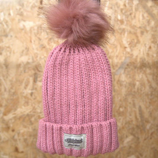 Gorro pompón peluche